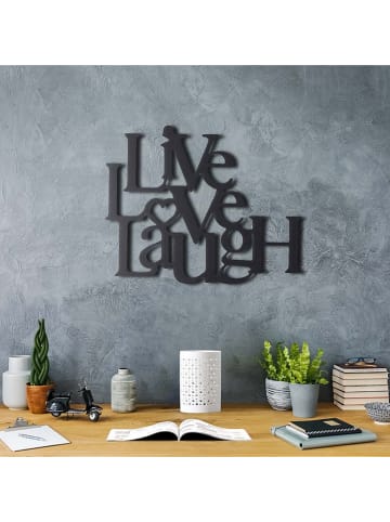 ABERTO DESIGN Wanddecoratie "Live Love Laugh" - (B)49 x (H)40 cm