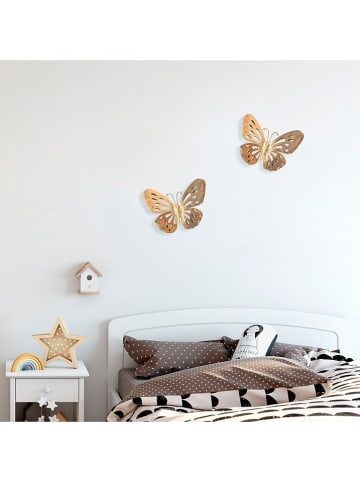 ABERTO DESIGN Wanddecoratie "Farfalla 2" - (B)29 x (H)32 cm