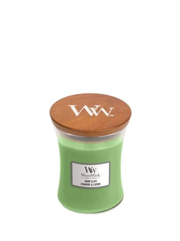 WoodWick Średnia świeca zapachowa - Hemp & Ivy