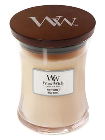 WoodWick Średnia świeca zapachowa - White Honey - 275 g