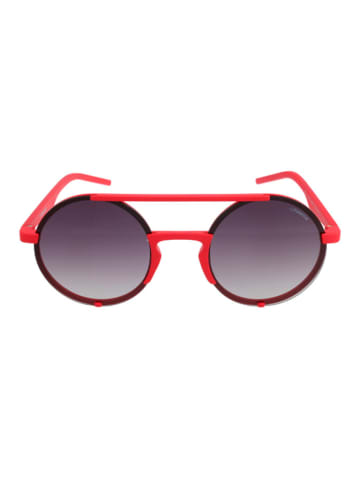 Polaroid Męskie okulary przeciwsłoneczne w kolorze czerwono-czarnym