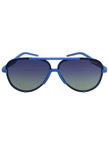 Polaroid Męskie okulary przeciwsłoneczne w kolorze niebieskim