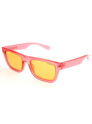 Polaroid Męskie okulary przeciwsłoneczne w kolorze różowo-żółtym