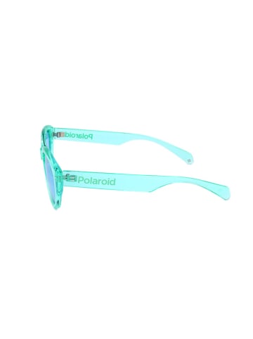 Polaroid Damskie okulary przeciwsłoneczne w kolorze turkusowo-błękitnym