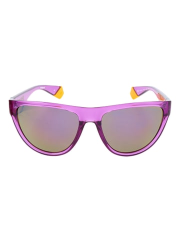 Polaroid Damskie okulary przeciwsłoneczne w kolorze fioletowo-szarym
