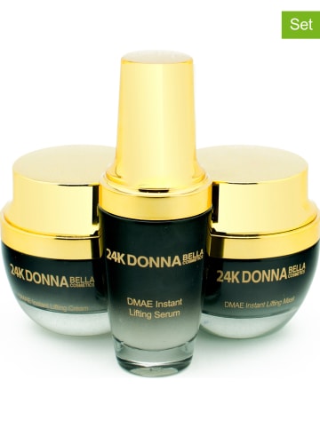 Donna Bella 3tlg. Gesichtspflege-Set "24K DMAE Instant Lifting"