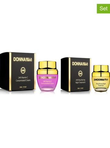 Donna Bella 2tlg. Gesichtspflege-Set "24K Vitamin C & 24K Resurfacing"