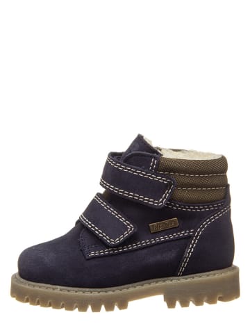 Richter Shoes Leren boots donkerblauw