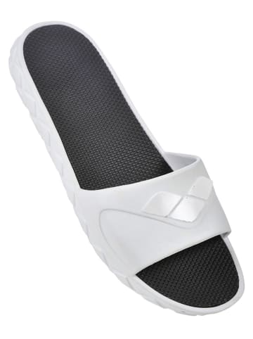 Arena Badeschuhe in Weiß/ Schwarz