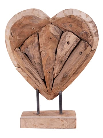 House Nordic Decofiguur bruin - (B)25 x (H)30 x (D)9 cm