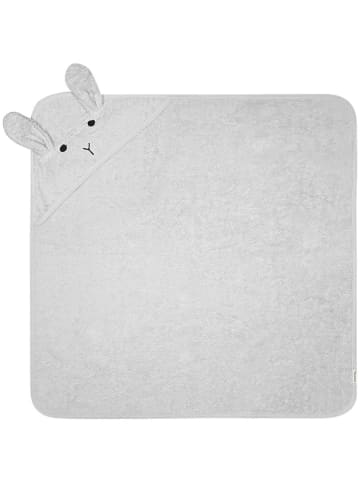 Kindsgut Badcape "Huis" grijs - (L)76 x (B)76 cm