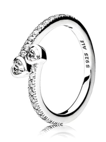 Pandora Zilveren ring met zirkonia's