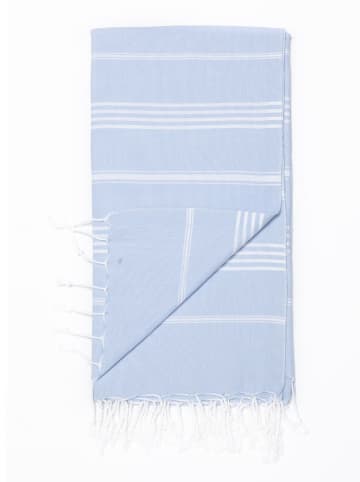 My Hamam Chusta hammam w kolorze błękitnym - 180 x 100 cm