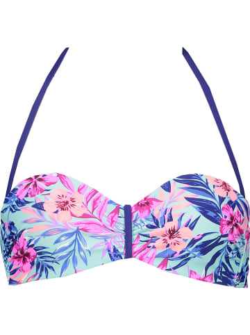 Venice Beach Bikini-Oberteil in Türkis/ Pink