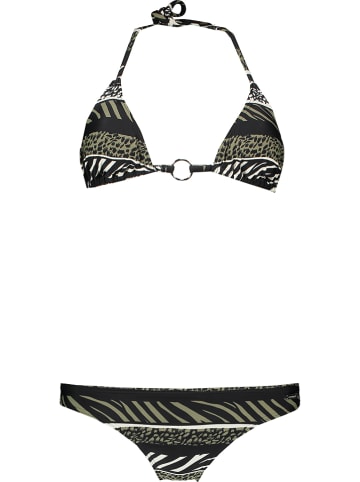 Bruno Banani Bikini in Khaki/ Schwarz