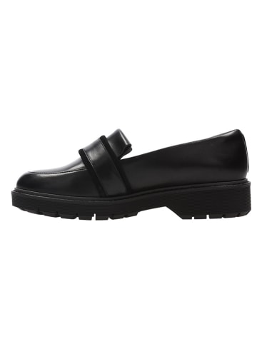 Clarks Skórzane slippersy  "Alexa Ruby" w kolorze czarnym
