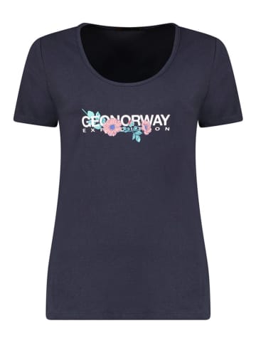 Geographical Norway Shirt "Jele" donkerblauw