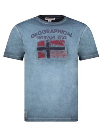 Geographical Norway Shirt "Jotz" in Blau