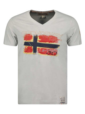 Geographical Norway Koszulka "Joasis" w kolorze jasnoszarym
