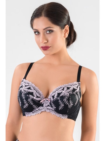 Valea Push-up beha "Neva" zwart/roze