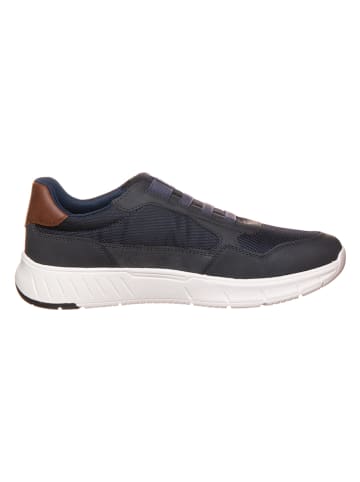 S. Oliver Leder-Slipper in Dunkelblau