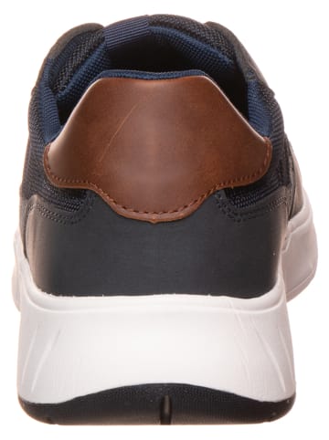 S. Oliver Leder-Slipper in Dunkelblau