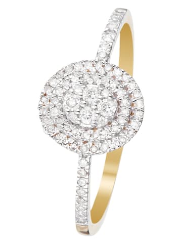 DIAMOND & CO Gold-Ring "Beauty Queen" mit Diamanten
