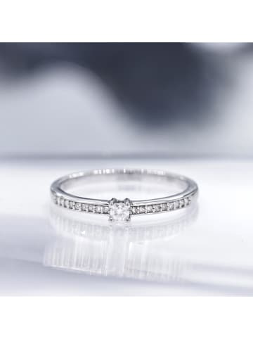 CARATELLI Witgouden ring "Toi mon amour" met diamanten