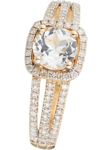 DIAMOND & CO Złoty pierścionek "Serem" z diamentami