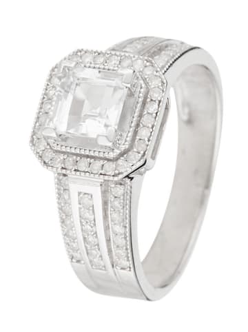 DIAMOND & CO Weißgold-Ring "Remban" mit Diamanten
