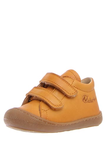 Naturino Leren loopleerschoenen "Cocoon" mosterdgeel