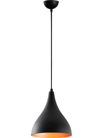ABERTO DESIGN Hanglamp "Berceste" zwart/koperkleurig - Ø 22 cm