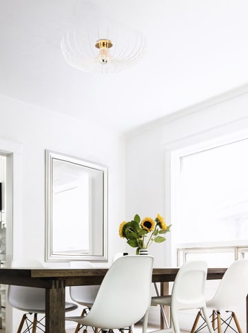 Opviq Lampa sufitowa "Aspendos" w kolorze złoto-białym - wys. 16 x Ø 56 cm