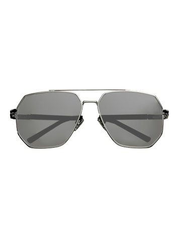Bertha Męskie okulary przeciwsłoneczne "Brynn" w kolorze czarno-srebrnym