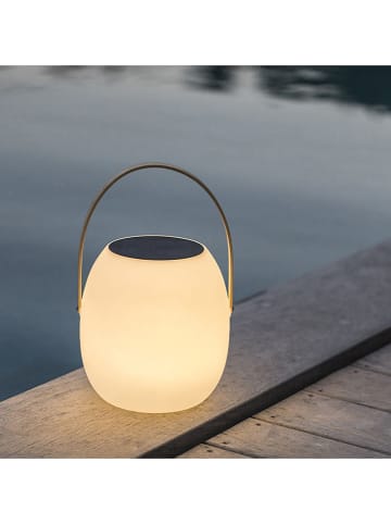LED-Solarleuchte "Jimmy" in Weiß - (H)34 x Ø 21 cm