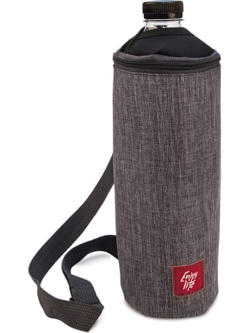 Torba termiczna w kolorze szarobrązowym na butelkę - wys. 28 cm