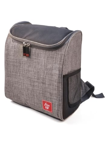 Isolierrucksack "Cooler" in Grau - (B)30 x (H)33 x (T)20 cm