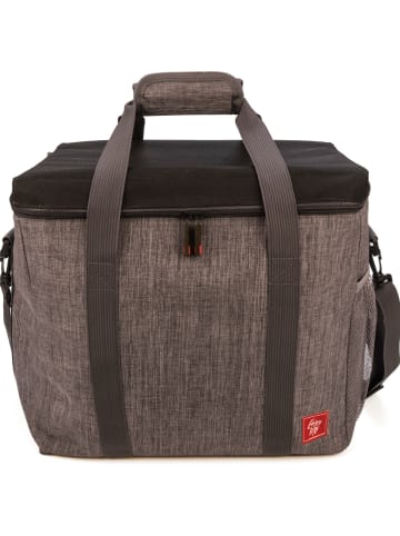 Torba termiczna "Cooler" w kolorze szarobrązowym - 36,5 x 33 x 20 cm