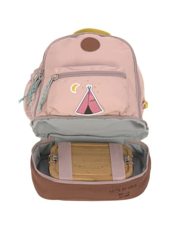 Rucksack "Adventure" in Rosa/ Braun - (B)24,5 x (H)27 x (T)15,5 cm
