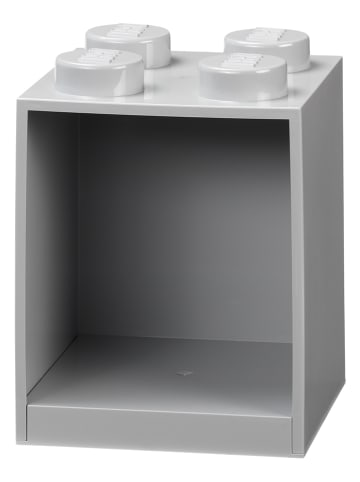 Regał ścienny "4 Knobs" w kolorze szarym - 15,9 x 47 x 16,1 cm