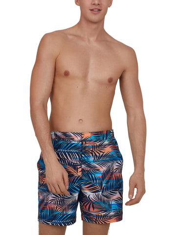 Badeshorts "Vintage Paradise" in Blau/ Bunt