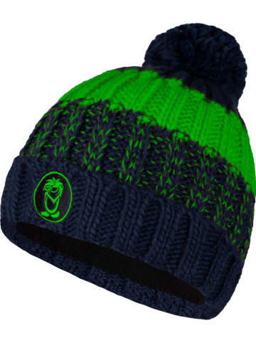 Muts "Troll" donkerblauw/groen
