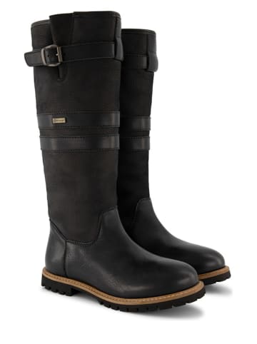 Leder-Stiefel "Norway" in Schwarz