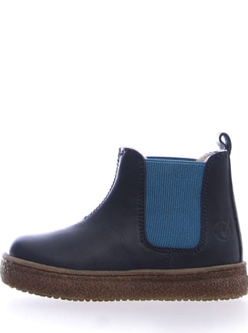 Leder-Chelsea-Boots "Filus" in Dunkelblau