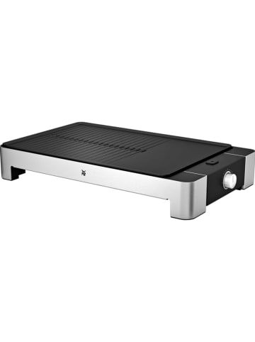 Grill elektryczny "Lono" w kolorze srebrnym - (S)49,5 x (W)28,5 x (G)7,5 cm