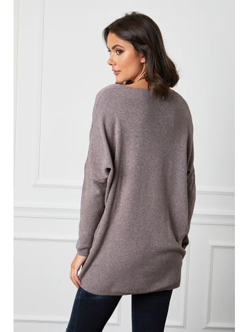 Pullover "Dragor" in Taupe