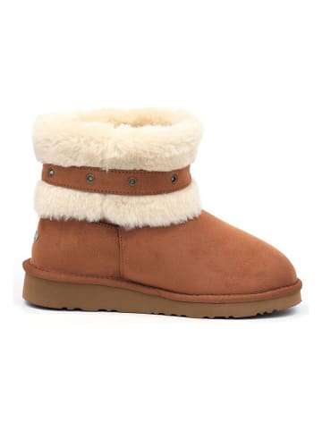 Winterboots "Fabya" in Hellbraun