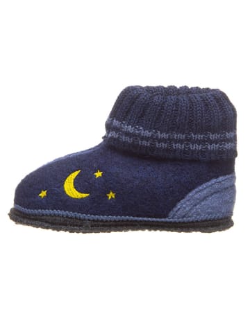 Hüttenschuhe "Kauns" in Dunkelblau