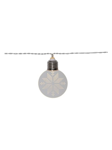 Łańcuch świetlny LED "Ornament" w kolorze białym - dł. 180 cm