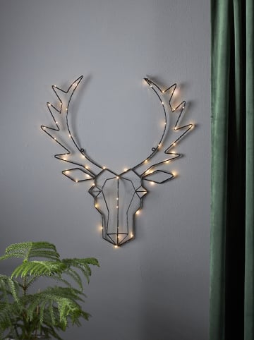 Dekoracyjna zawieszka LED "Cupid" w kolorze czarnym - 52 x 57 cm